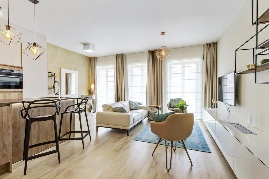 Gezellig en récent gelijkvloersappartement met 2 slaapkamer te Duinenwater. 