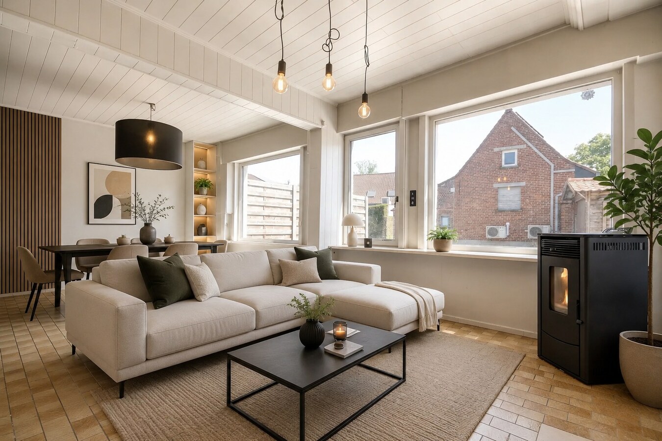 Charmante en ruime woning met grote tuin op 1.218 m² in het gezellige Lendelede met LOODS ! 