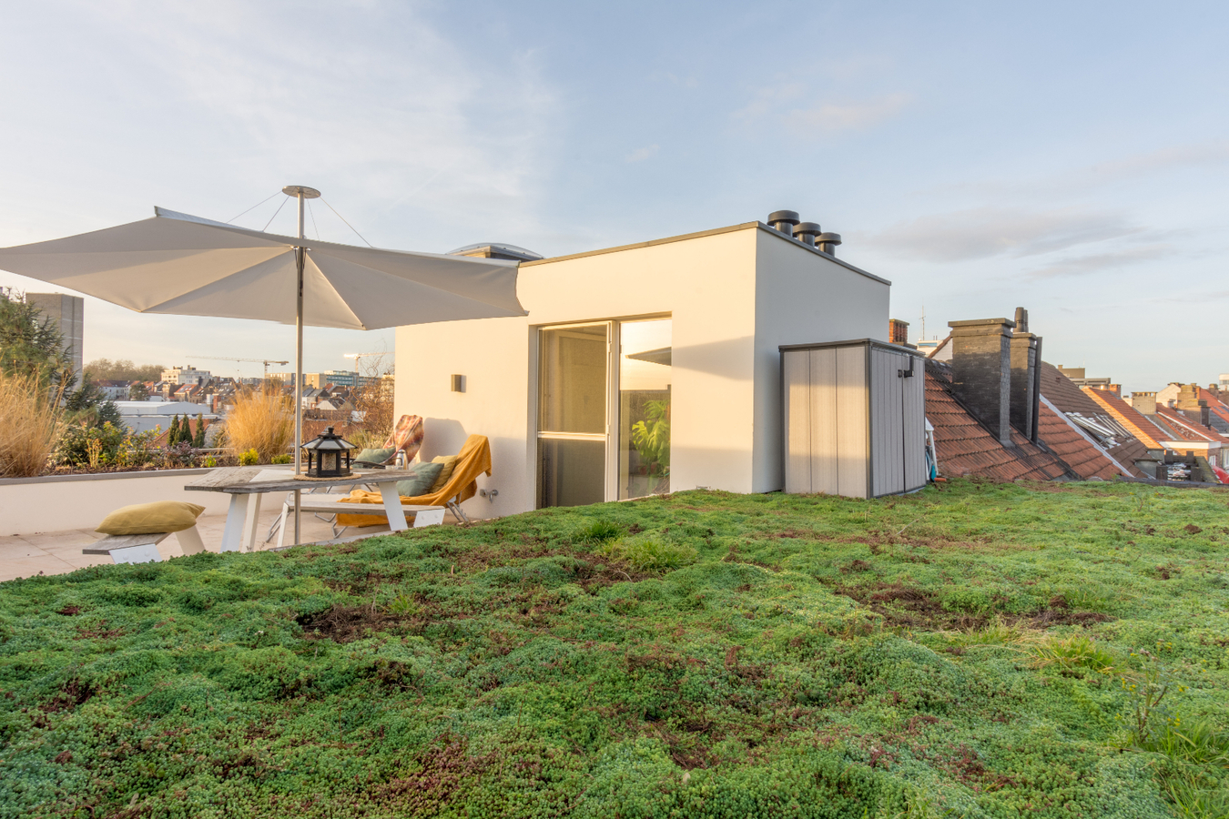 Exclusief duplex-dakappartement met daktuin 