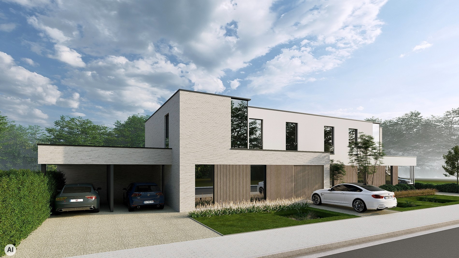 6 moderne en kwalitatieve nieuwbouwwoningen 