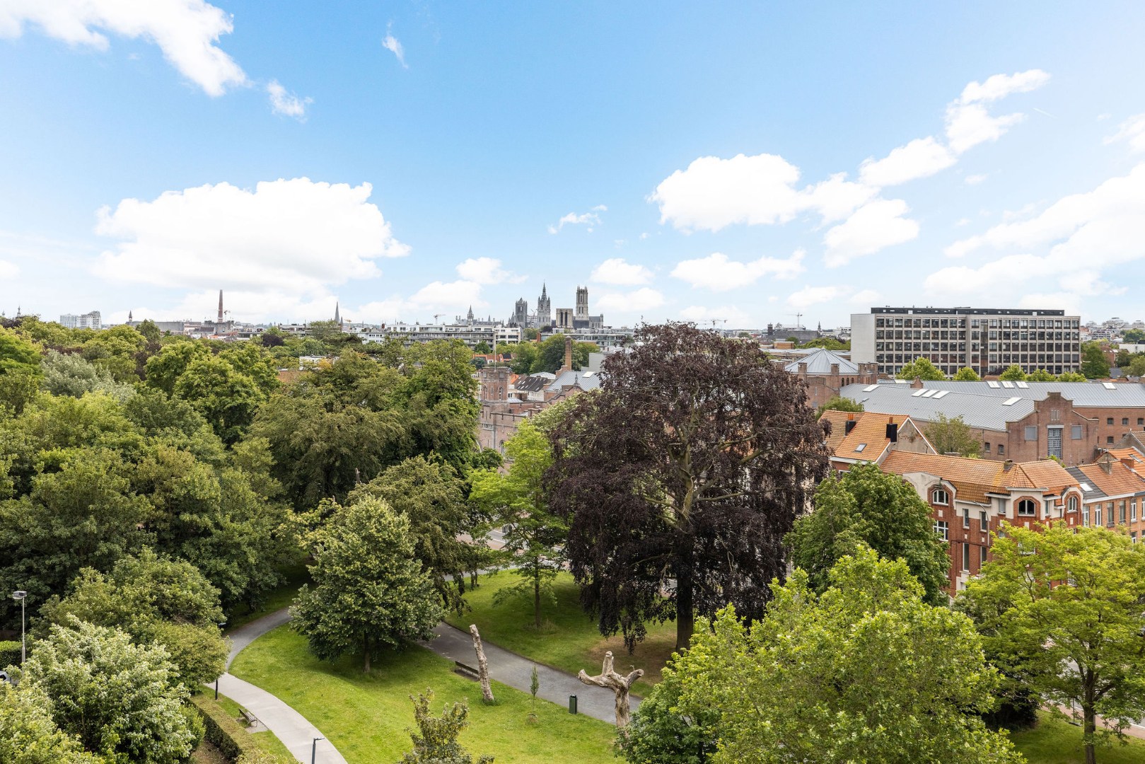 Appartement op de 8ste verdieping met panoramische zichten over Gent 