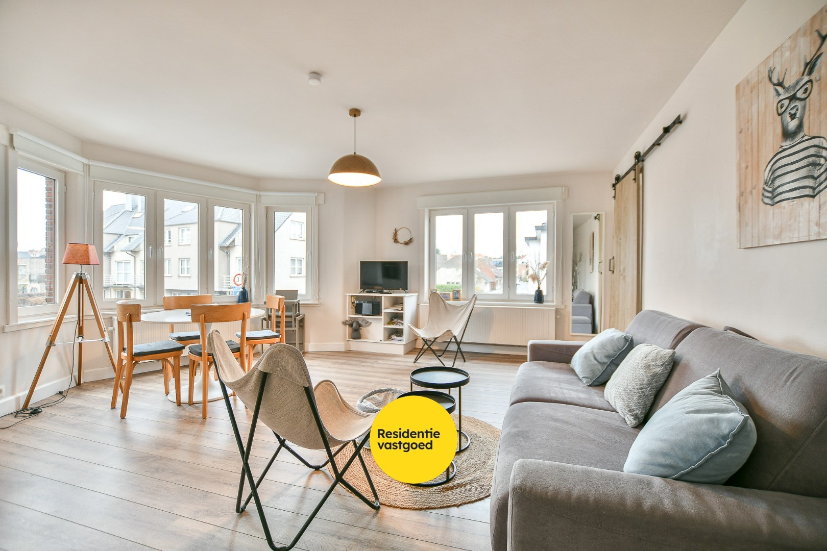 Lichtrijk éénslaapkamerappartement nabij centrum en bos in De Haan 