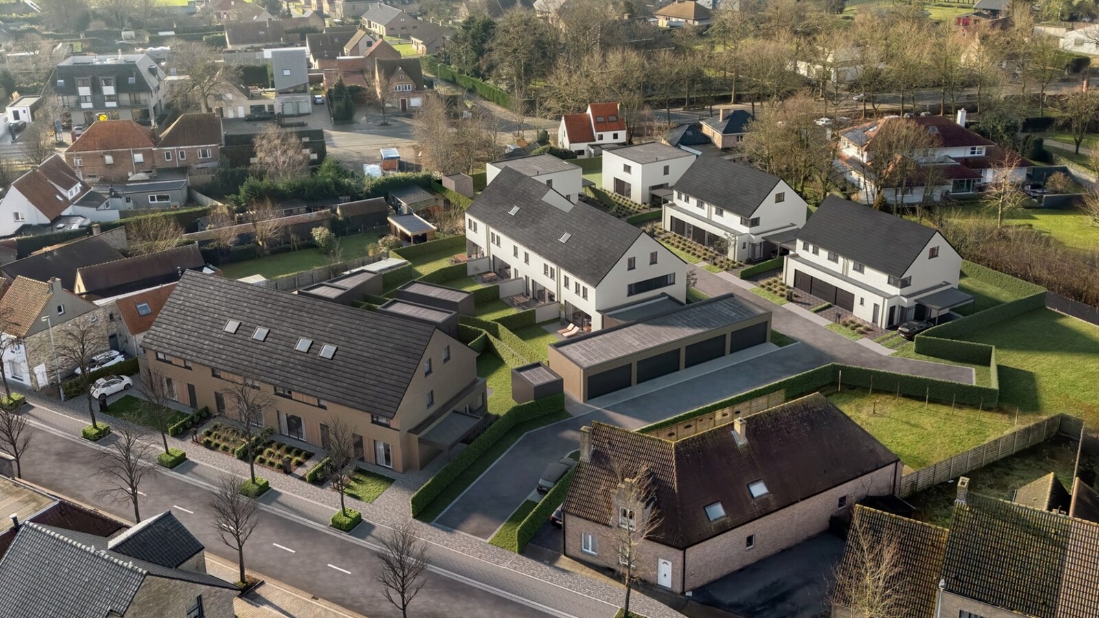 Nieuwbouwwoning met 4 slaapkamers op een uitstekende ligging in centrum Jabbeke 