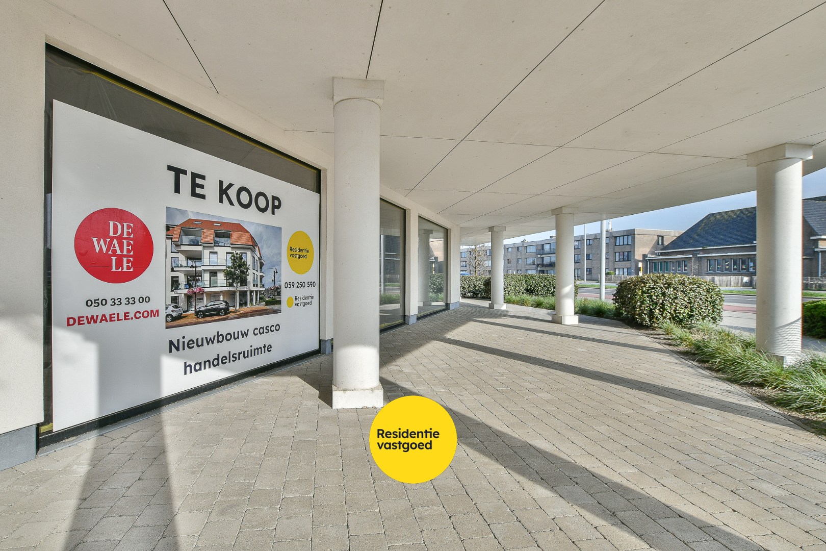 Handelspand op topligging in Wenduine – casco 200 m² 