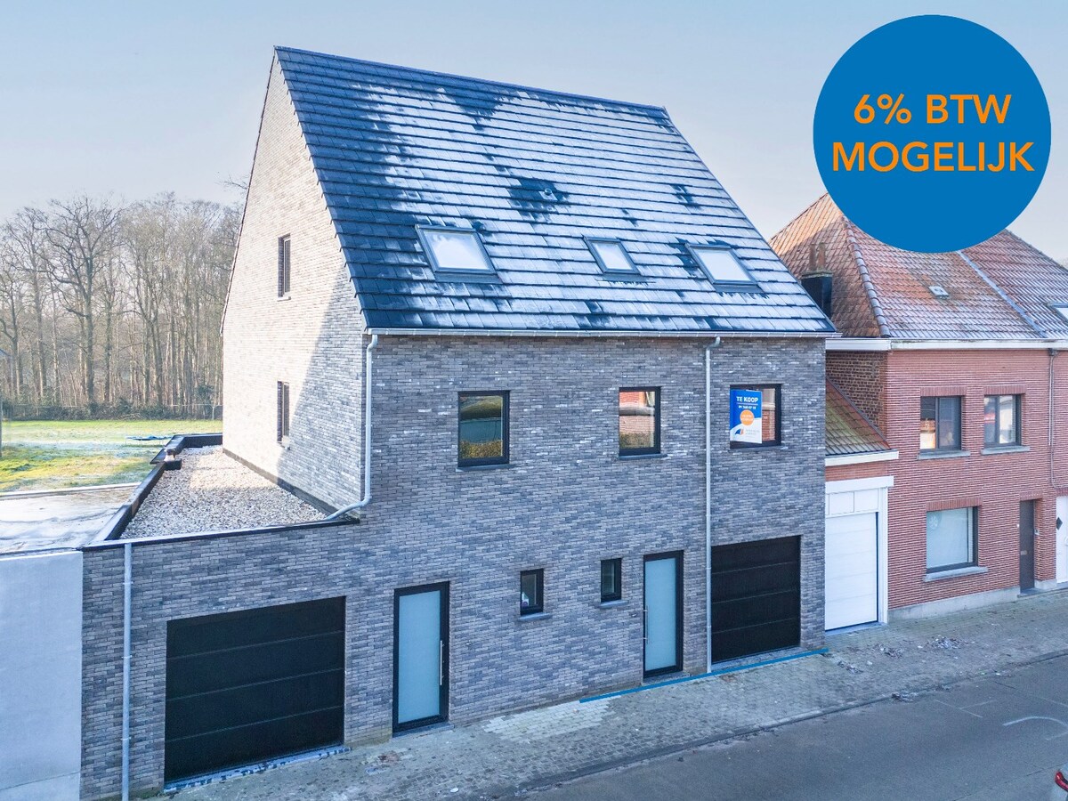 Tiptop afgewerkte nieuwbouw BEN-woning te Grotenberge, 6% BTW mogelijk 
