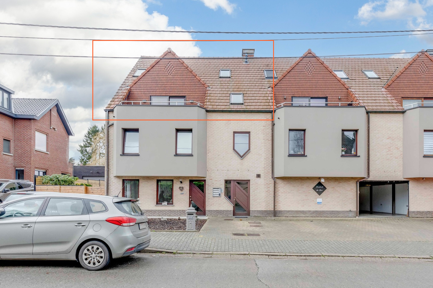 Duplex appartement, 3 slaapkamers en garage hartje Herzele 