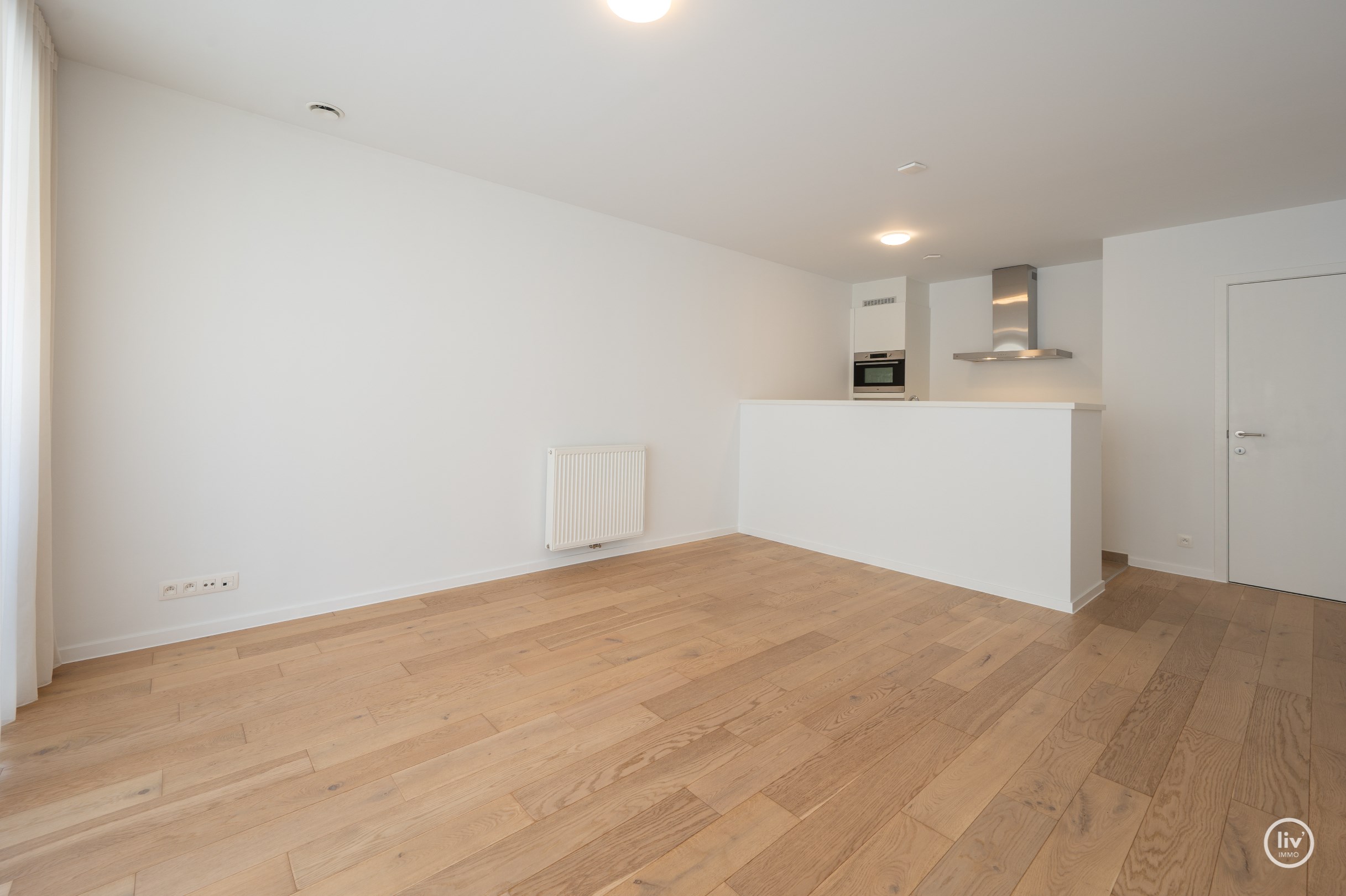 Appartement au rez-de-chaussée avec 1 chambre et terrasse, à proximité du centre commercial de Knokke. 