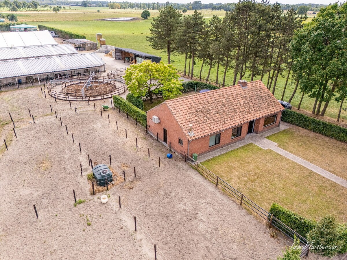 Hippisch complex op ca. 1,9 ha te Rijkevorsel Vergunning voor binnenpiste (60m x 30m) aanwezig! 