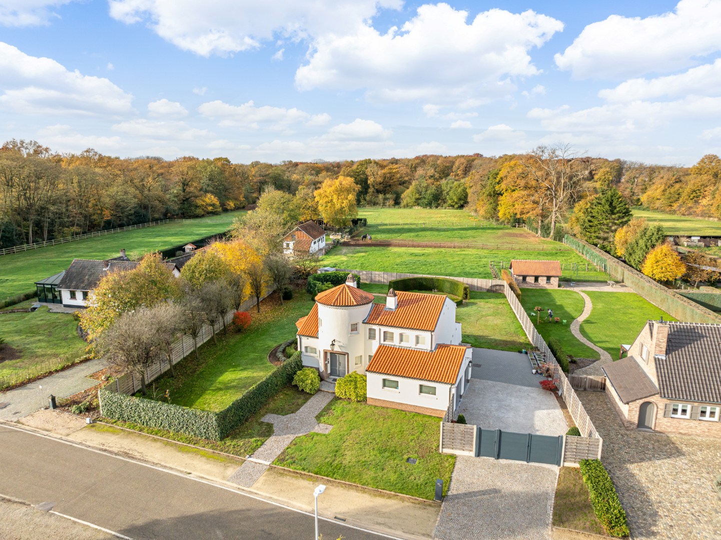 Vrij uitzicht aan de achterzijde