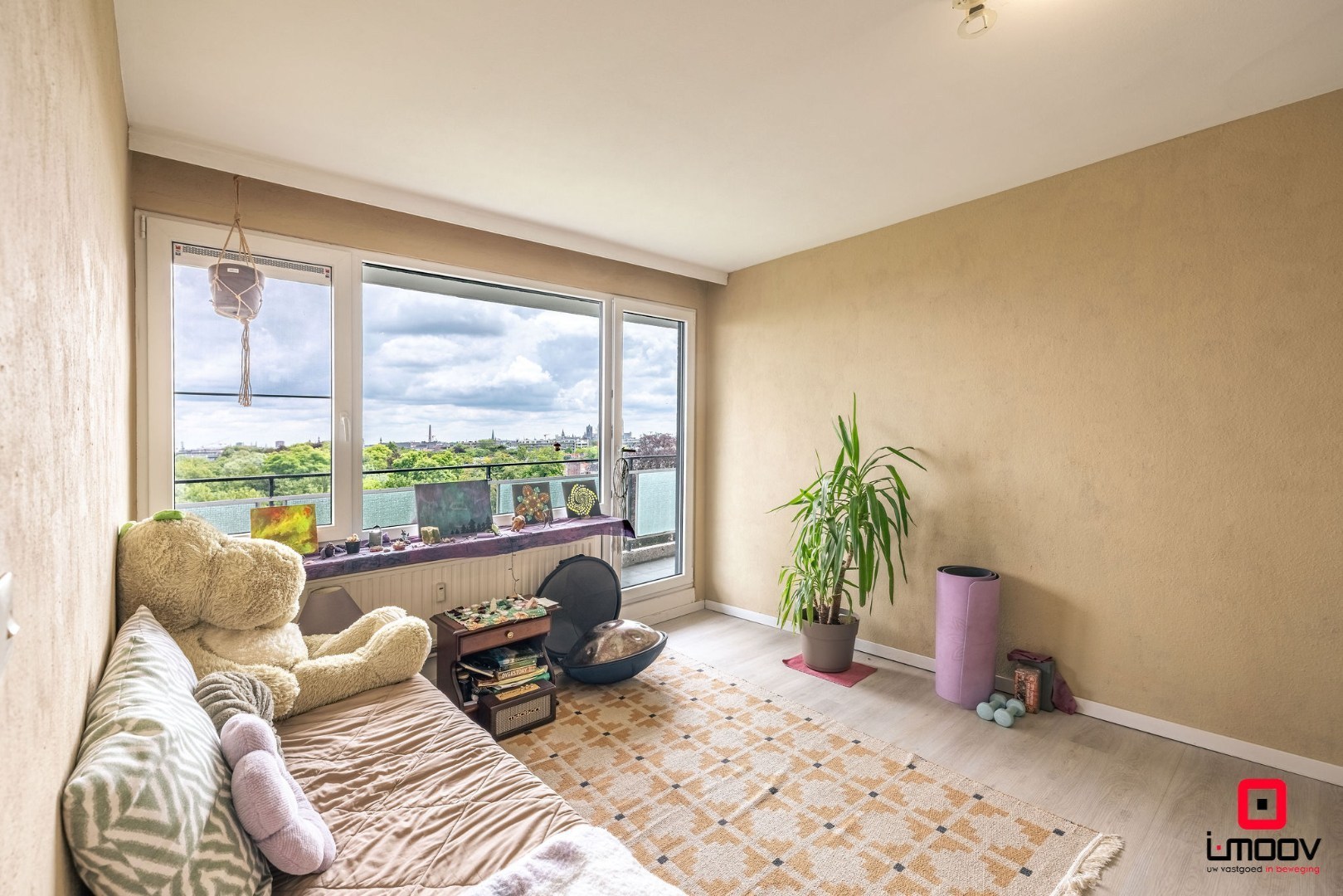 Appartement op de 8ste verdieping met panoramische zichten over Gent 