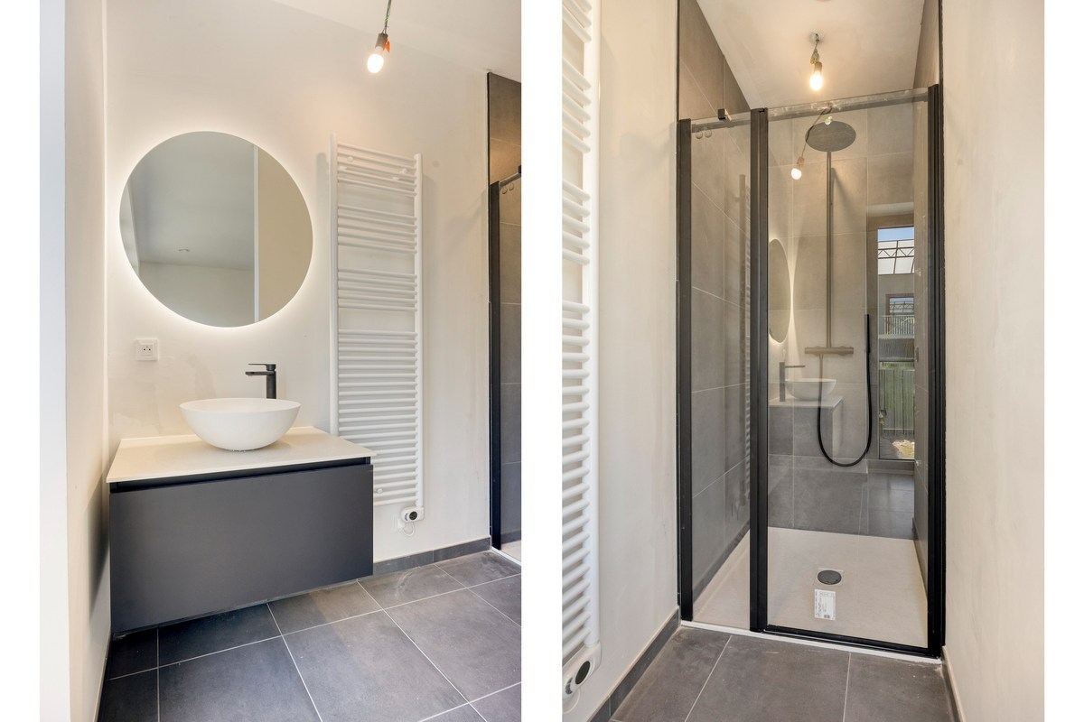 Instapklare woning met zeer goede afwerking, 3 slaapkamers, 3 badkamers, tuin, terras en autostaanplaats in het centrum van Tienen – EPC 27 kWh/m² - bewoonbare opp. 172 m² 