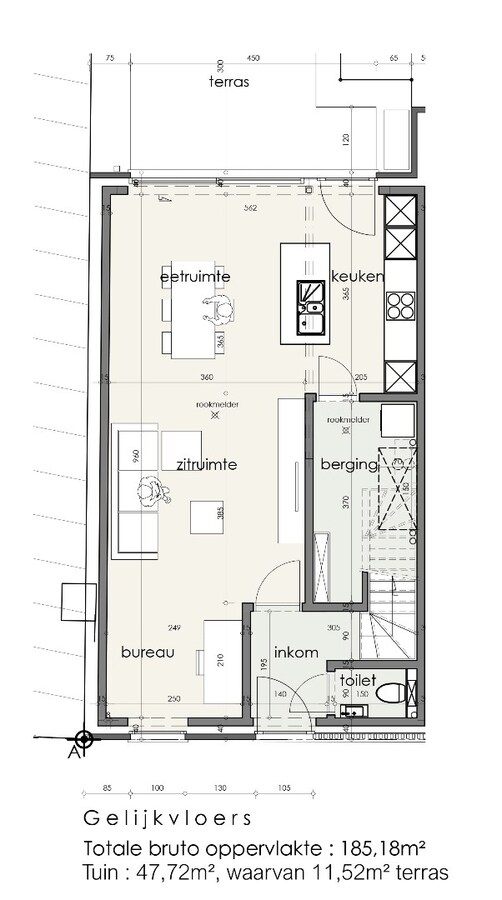 Nieuwbouwwoning met 4 slaapkamers en tuin te Lombardsijde 