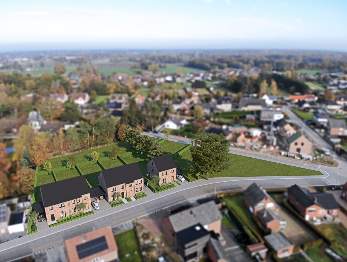 5 bouwgronden open bebouwing op de hoek van de Akkerstraat &amp; Vredestraat te Neeroeteren! 