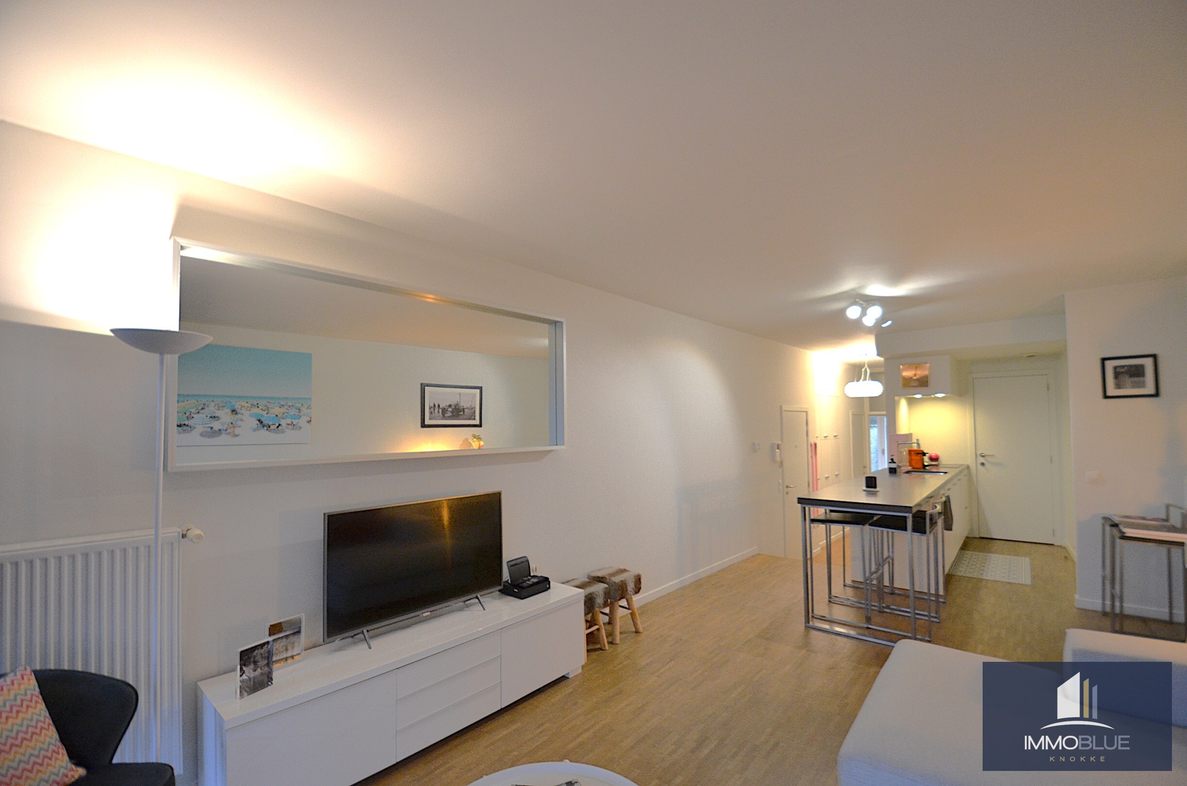 Appartement avec jardin situé au calme, à proximité de l’Avenue du Zoute. 