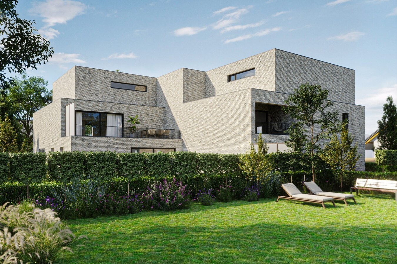 MODERN EN ENERGIEZUINIG NIEUWBOUWAPPARTEMENT MET 1 SLAAPKAMER, TERRAS EN AUTOSTANDPLAATS TE HAM CENTRUM 