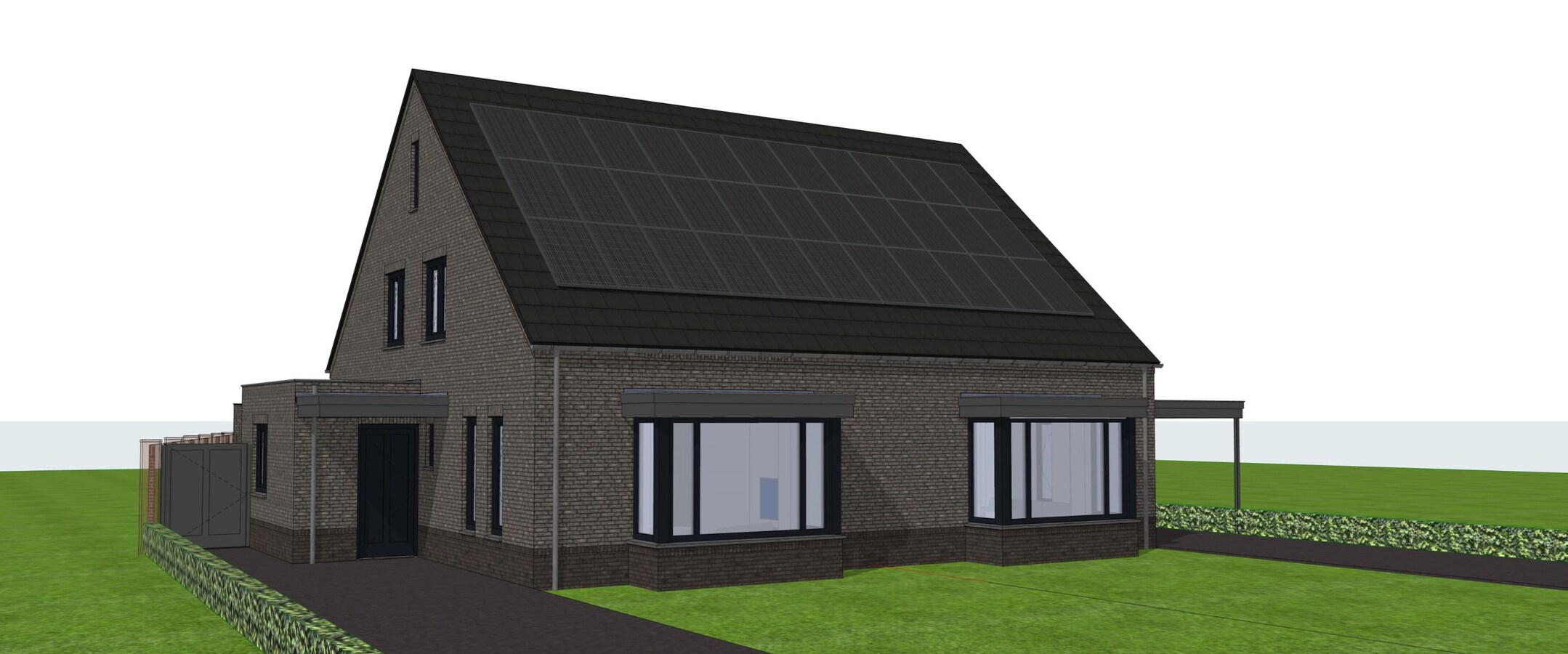 2 bouwkavels te koop voor de bouw van 2 halfvrijstaande levensloopbestendige woningen met vrij uitzicht over landerijen. 