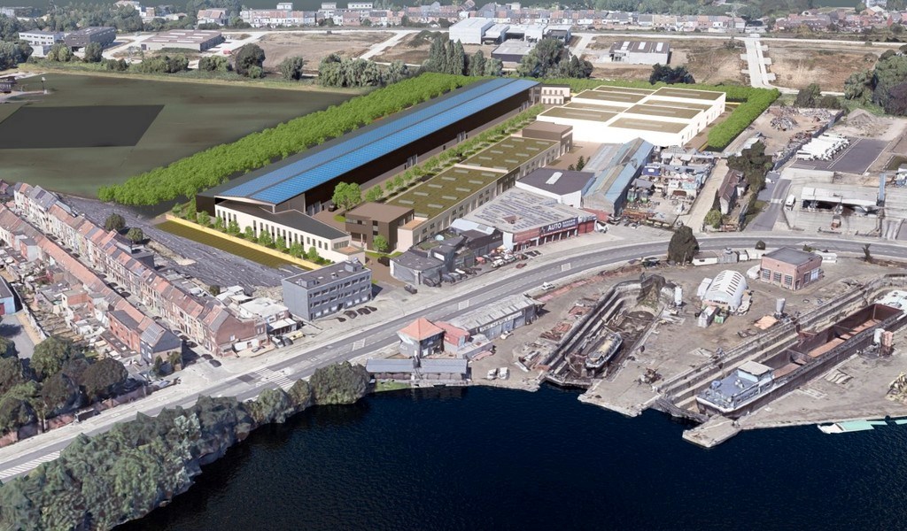 Nieuwbouw magazijnen te koop aan de Voorhaven in Gent