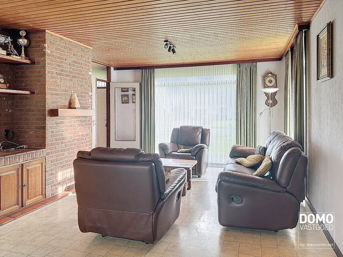 Gelijkvloerse woning met tuin en terras in Herk-de-Stad. 