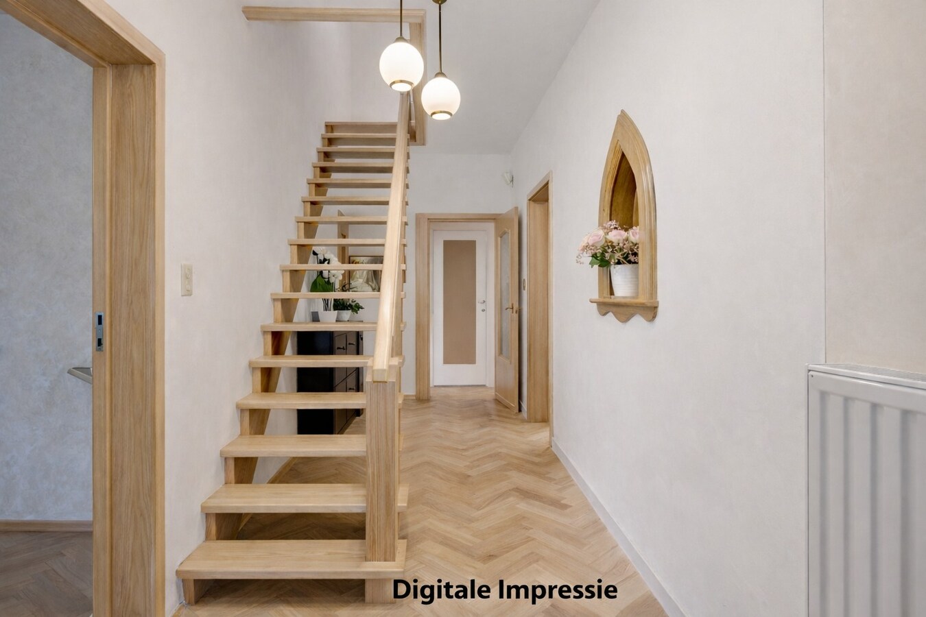 Op te knappen karakteristieke hoekwoning, 4 slpk, (EPC-label C) gelegen aan het Haspengouwse landschap. 