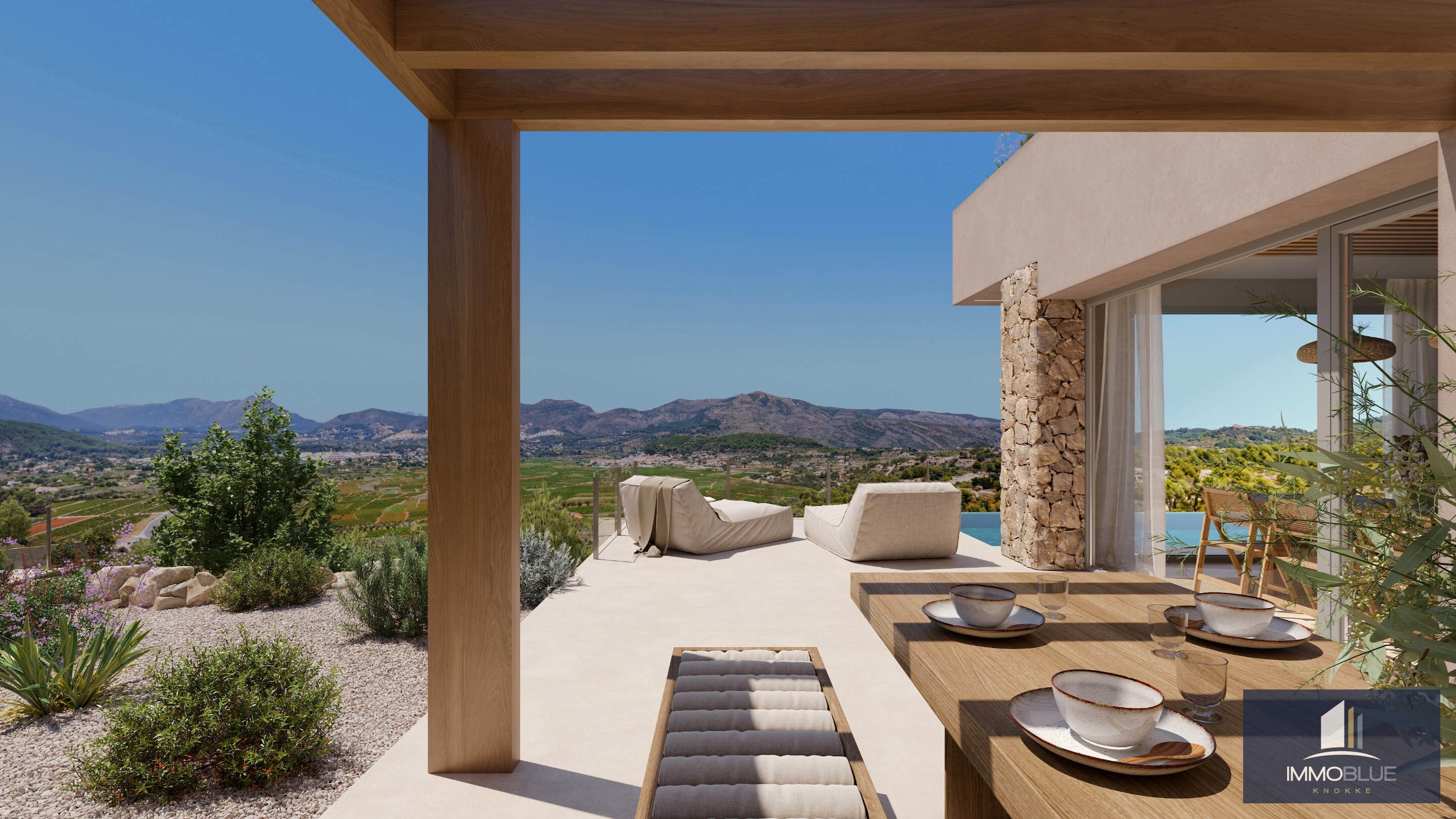 Rustige villa tussen de bergen en de wijngaarden. 