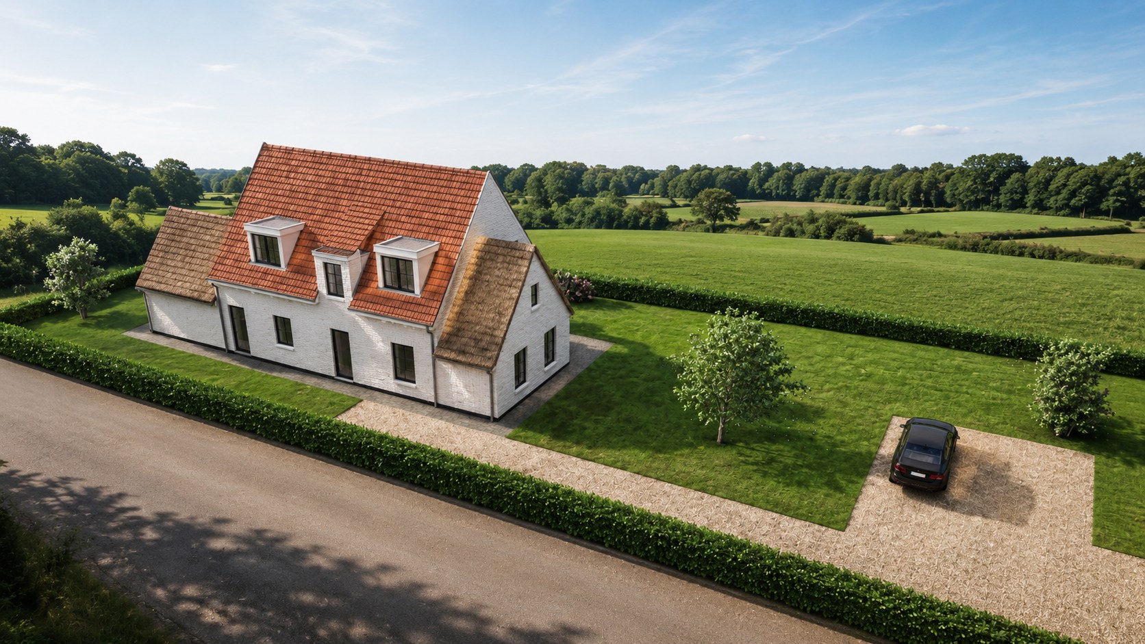 Ruim perceel van 1064 m² in residentiële wijk bestemd voor open bebouwing te Oostduinkerke (Koksijde). 