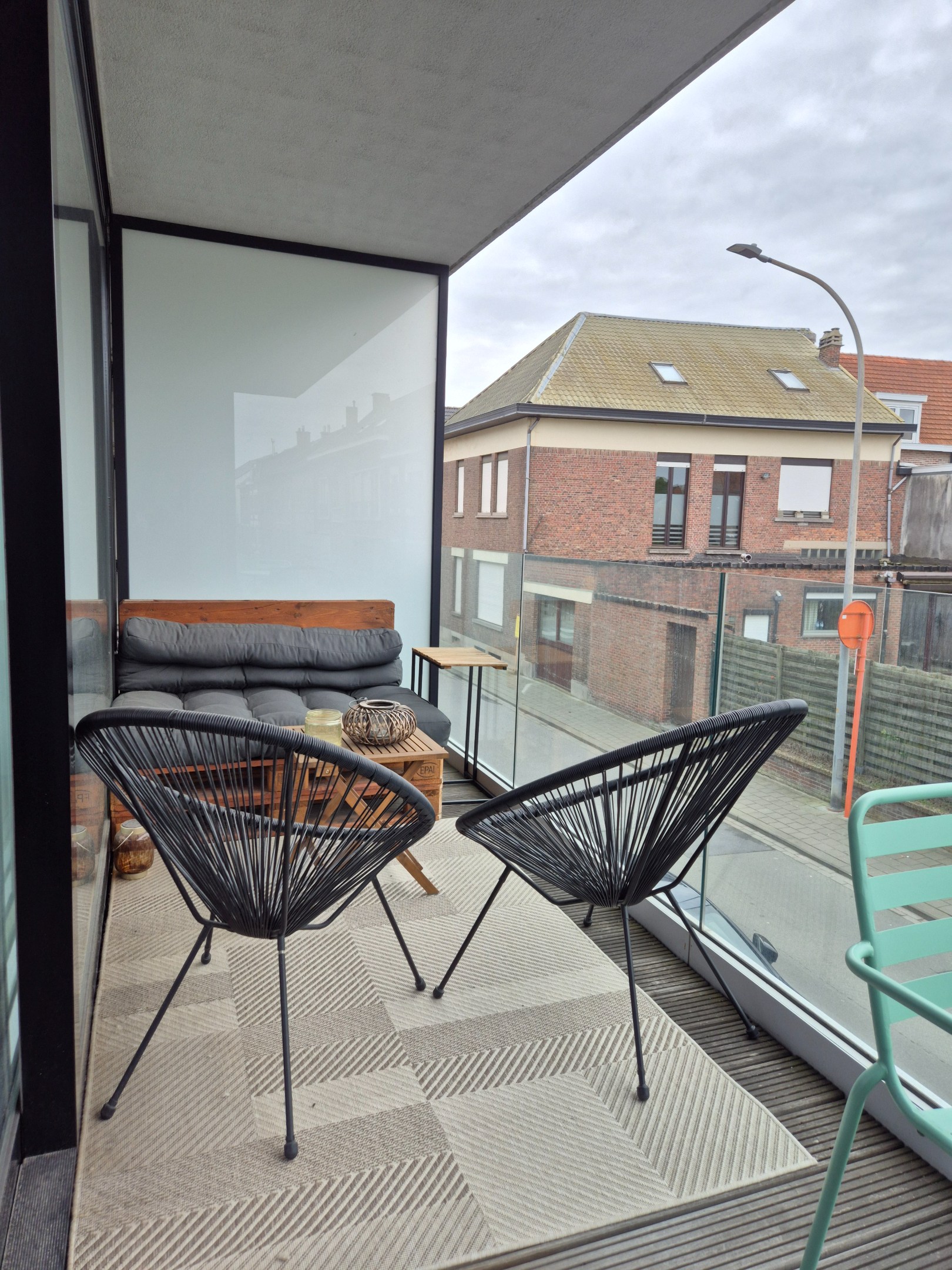 Appartement met 1 slaapkamer en terras. 