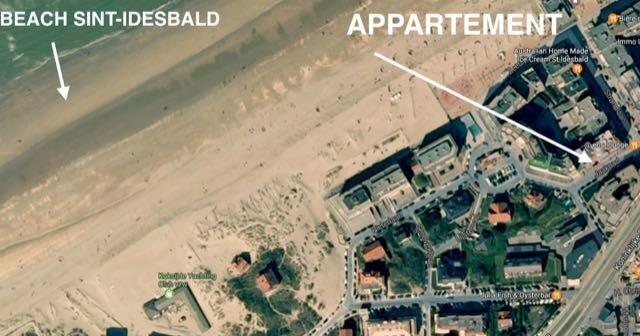 Modern 1 slaapkamerappartement op een boogscheut van het strand 