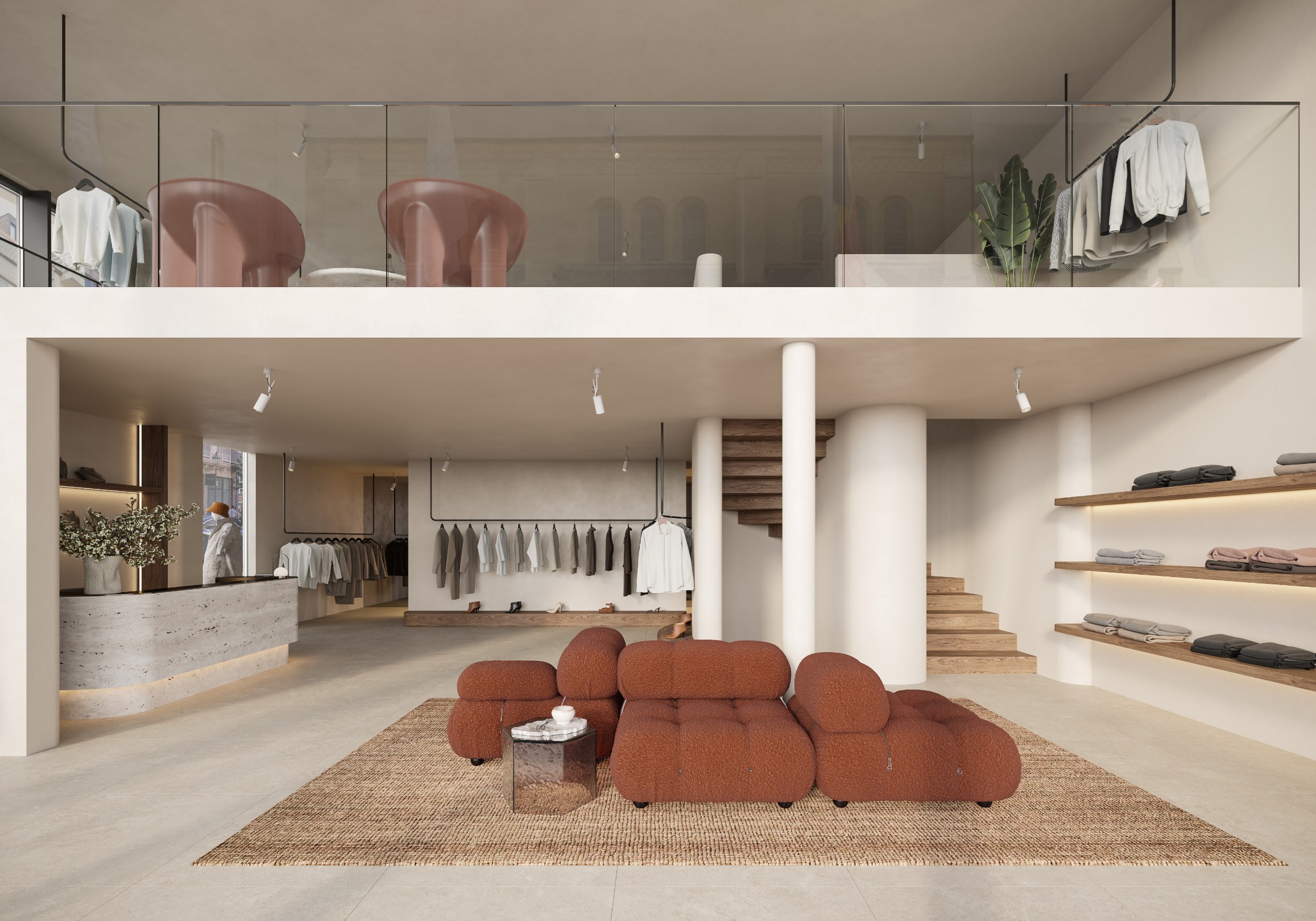 Grand local commercial à louer sur l'avenue Dumortier à Knokke - 318 m² avec cave et mezzanine - EXCELLENTE EMPLACEMENT 