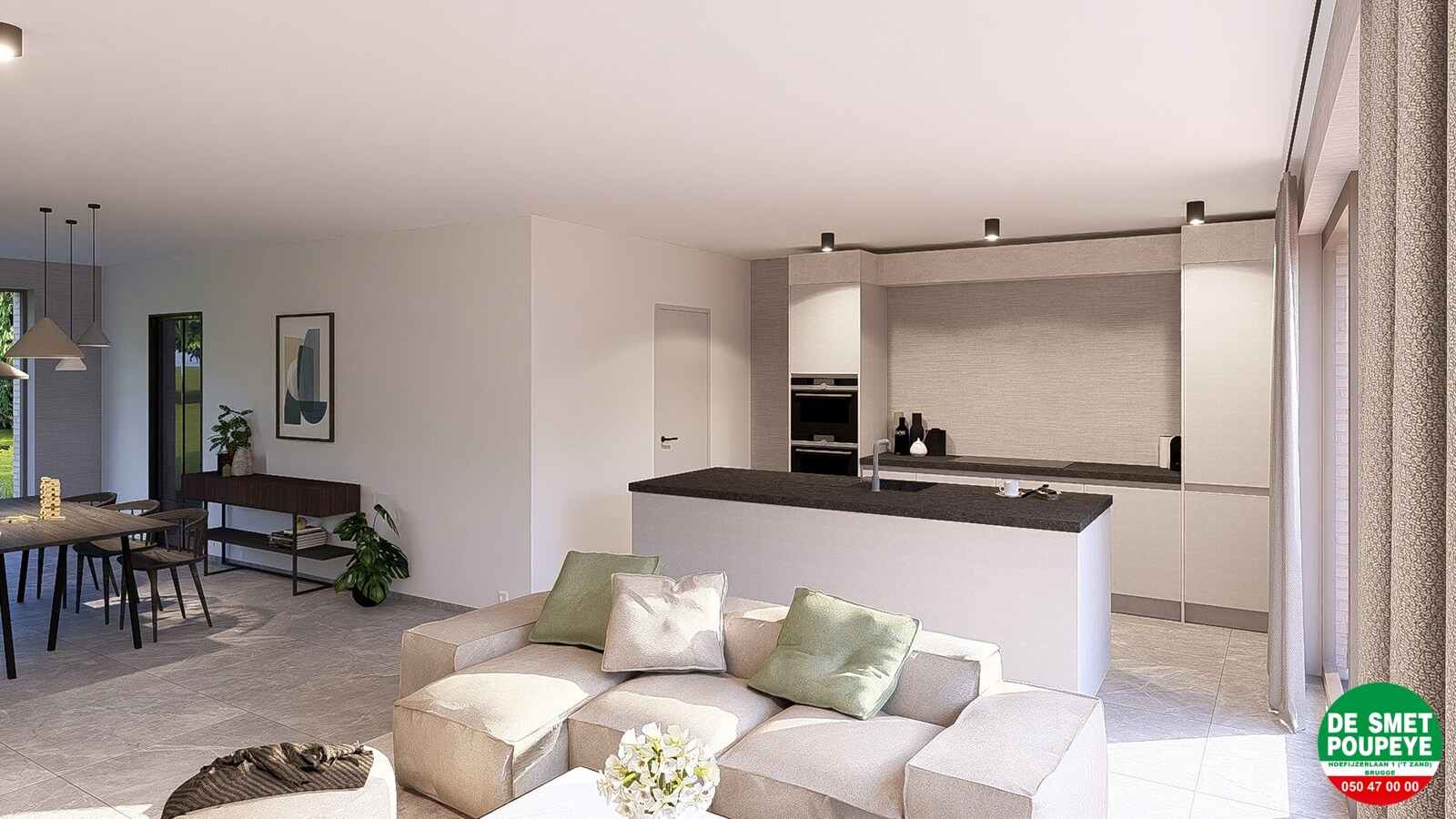 Rijwoning met tuin met uitweg 