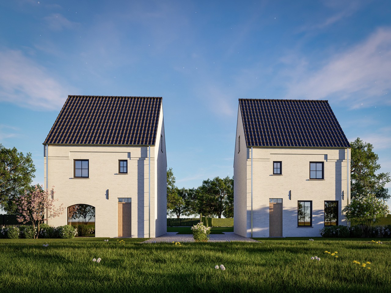 Ruime nieuwbouwwoning op een perceel van 6 are en 77 ca. in Geel 