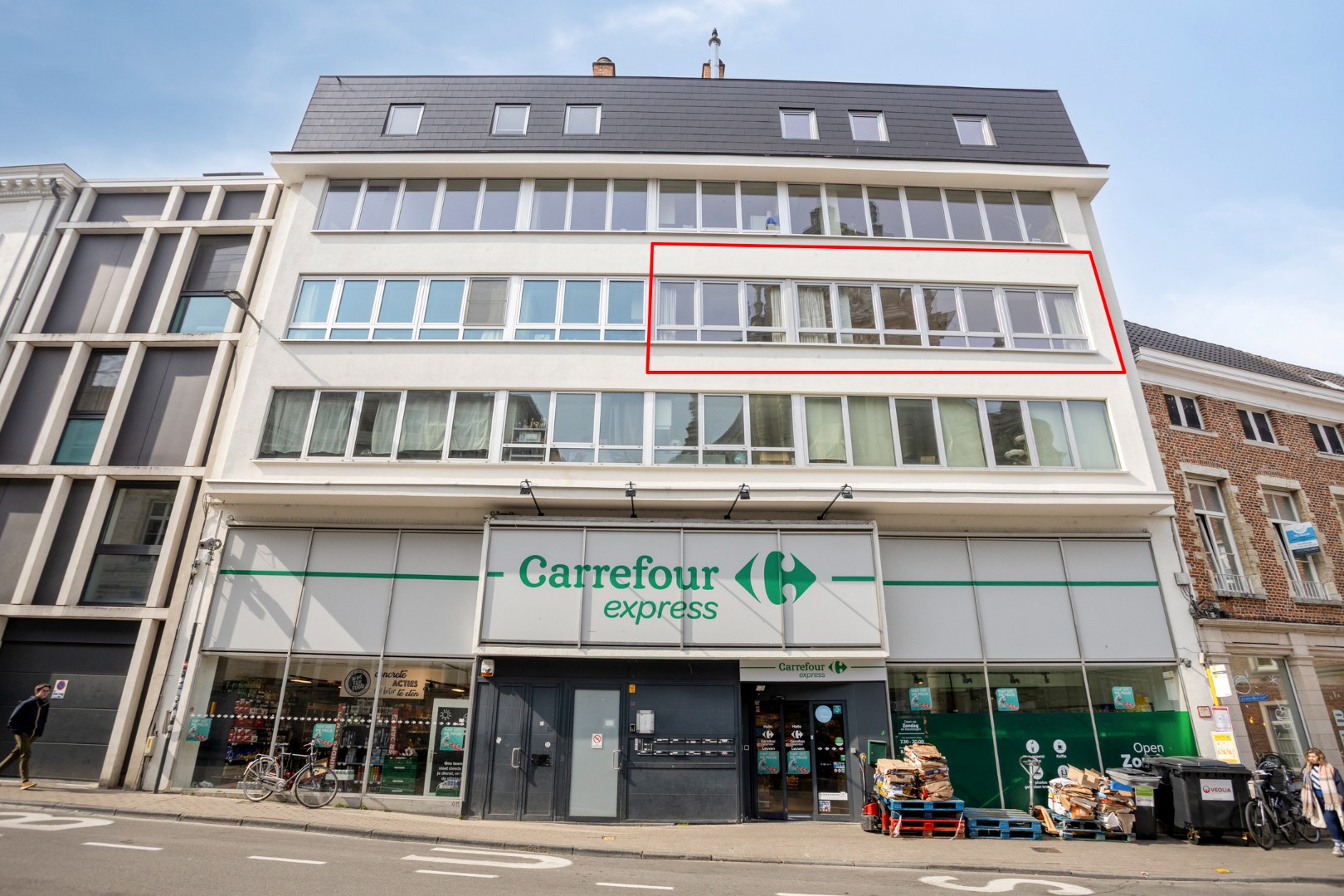 Appartement met 2 slaapkamers, terras in centrum Leuven! – EPC 239 kWh/m² - bewoonbare opp. 80 m² 