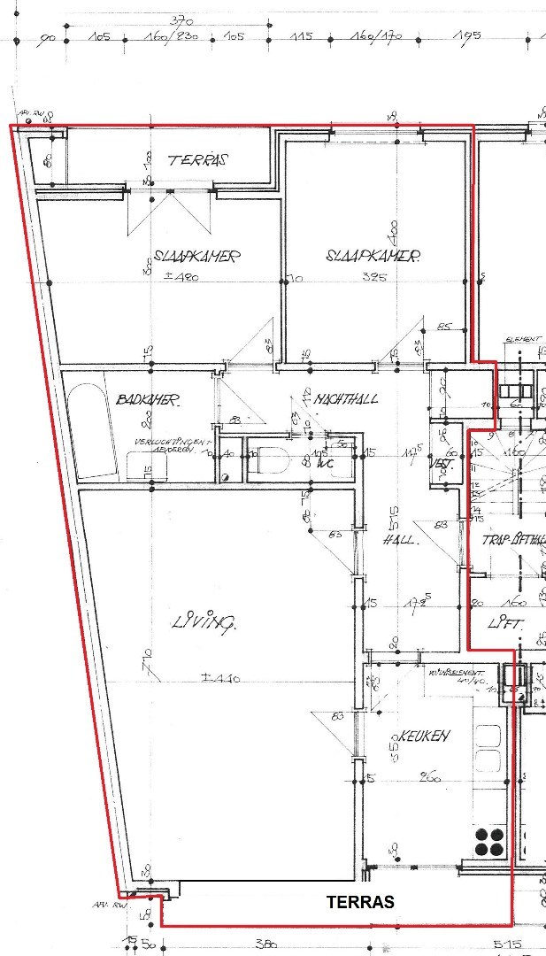 Indeling appartement