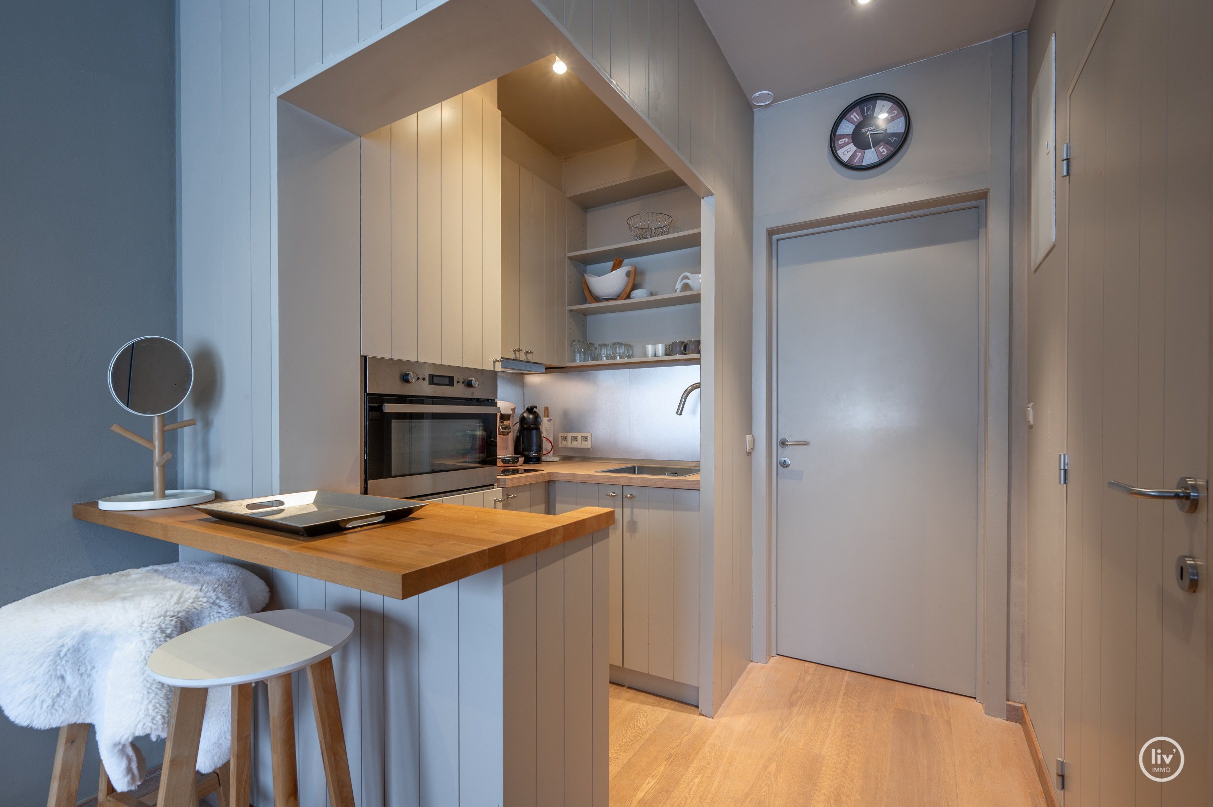 Gezellig appartement vlak bij de Lippenslaan met zicht op het groen. 