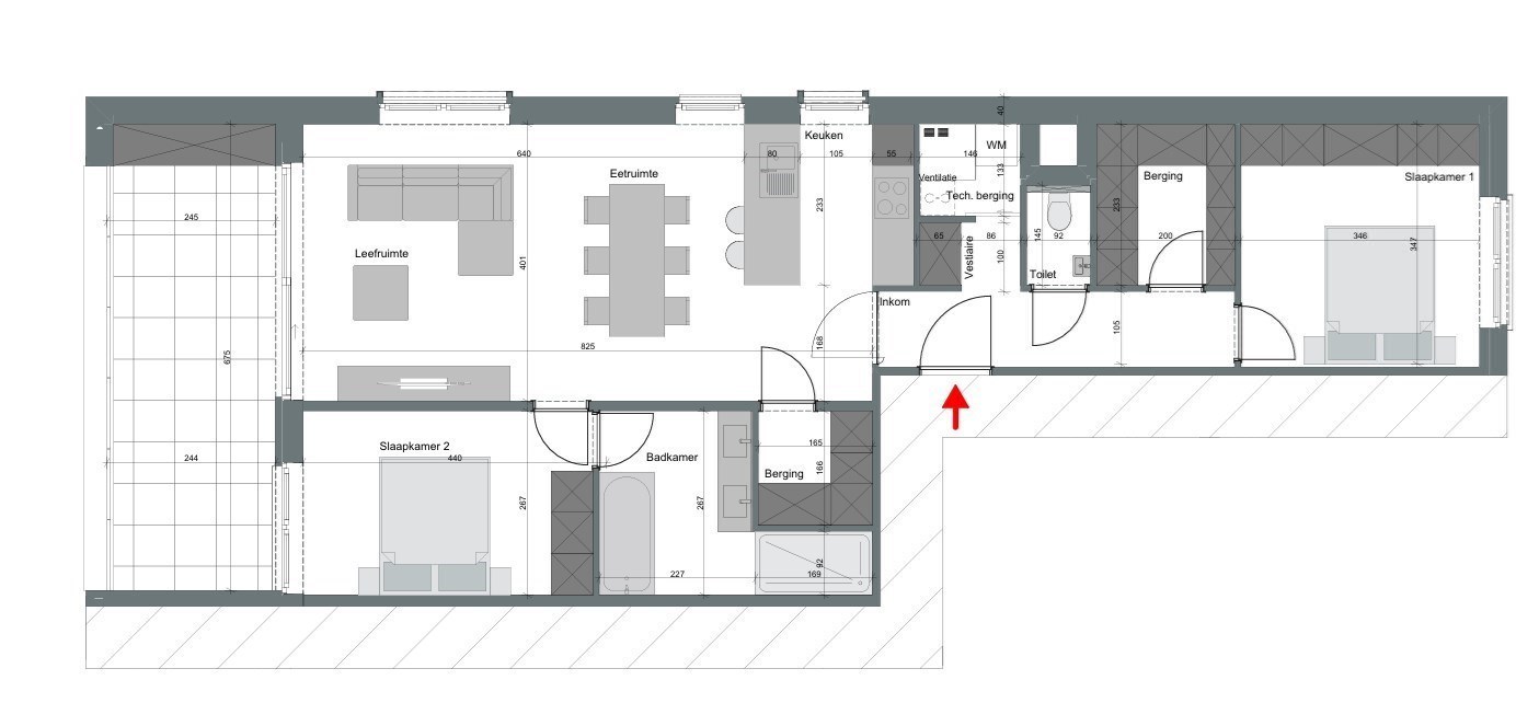 Nieuwbouwappartement met twee slaapkamers, terras en ondergrondse autostaanplaats in Zulte! 