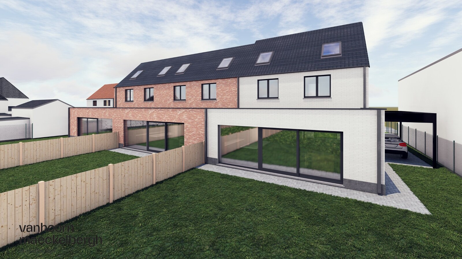 Prachtig afgewerkte nieuwbouwwoningen (BEN) te Koekelare (De Mokker) 