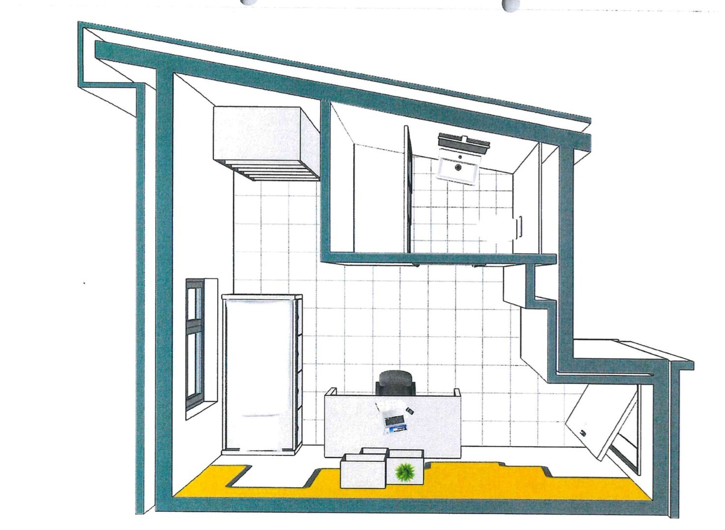 Instapklare studio in het bruisende Brugge binnen het Kotville complex 