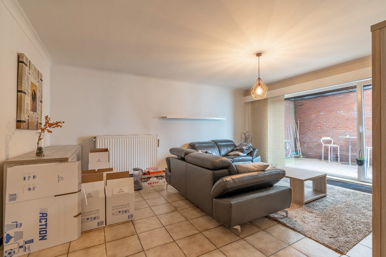 Gelijkvloers appartement met 1 slaapkamer 