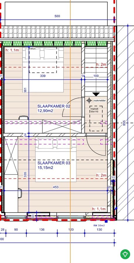 Centraal gelegen nieuwbouwwoning met 3 slaapkamers, tuin en overdekte autostaanplaats 