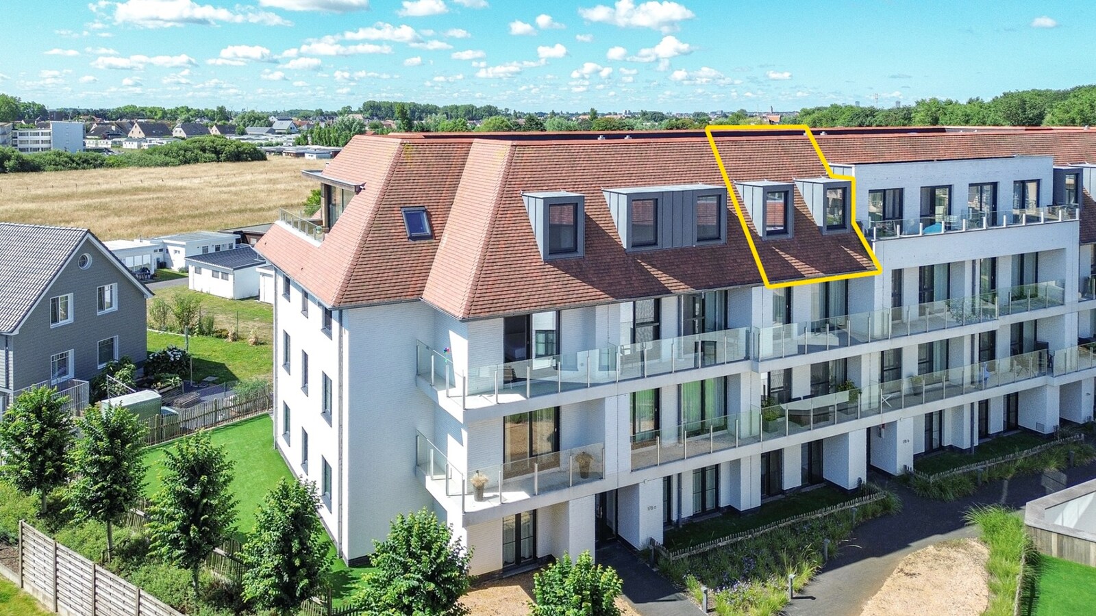 Verkocht dak appartement - De Haan