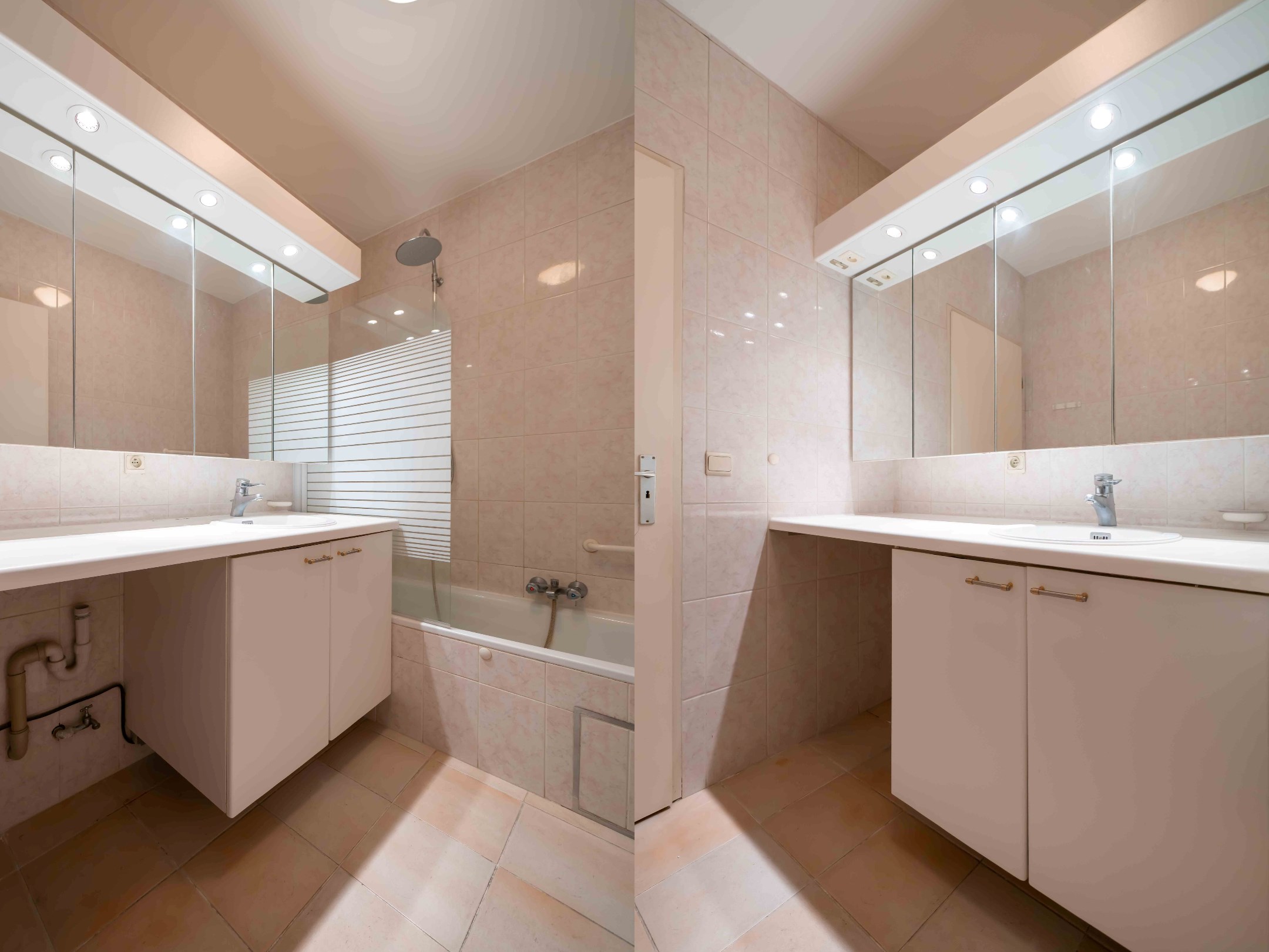 Ruim appartement met 1 slaapkamer en 2 terrassen 