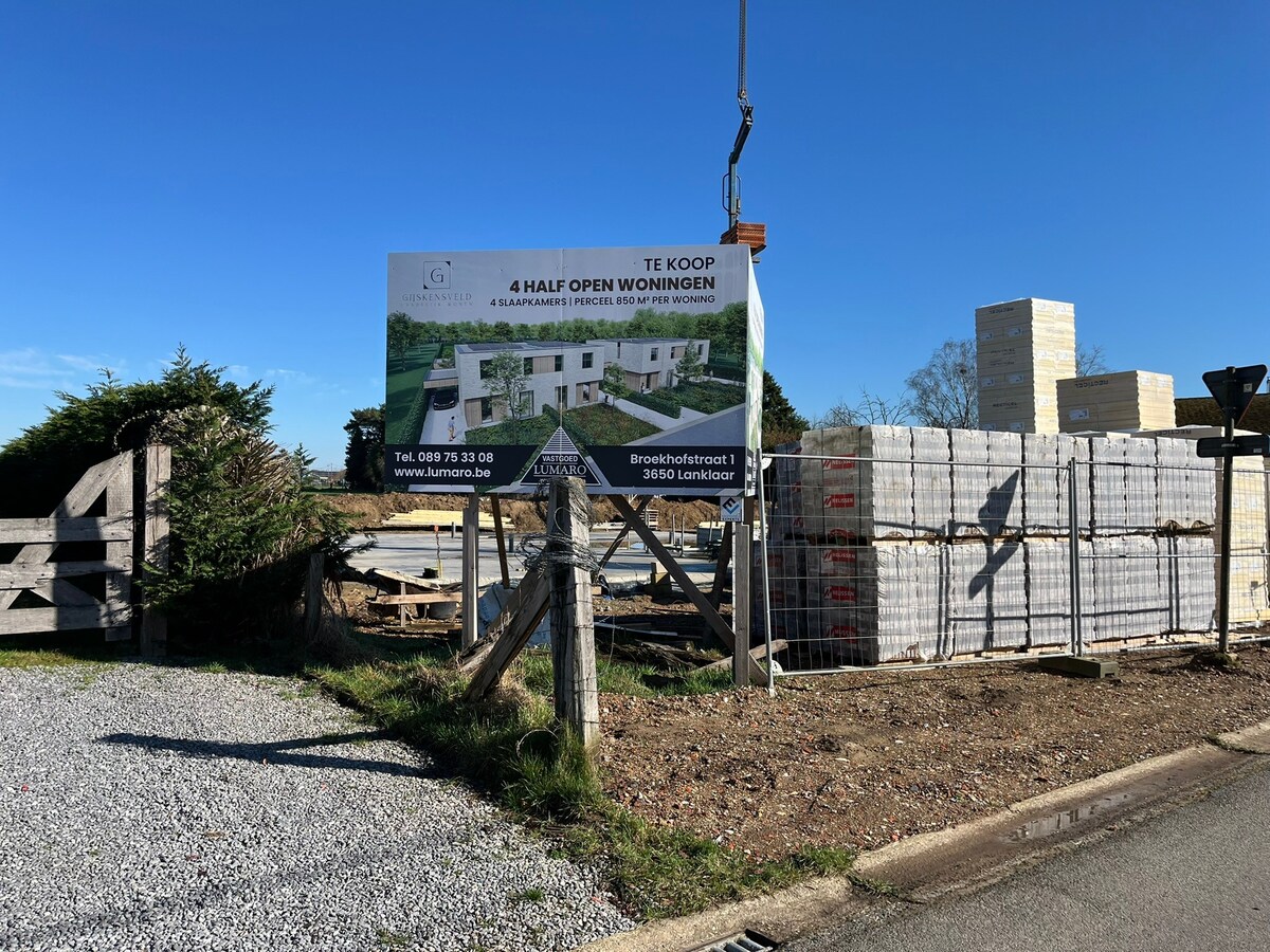 “Gijskensveld”: 4 luxueuze woningen op landelijk-residentiële locatie 