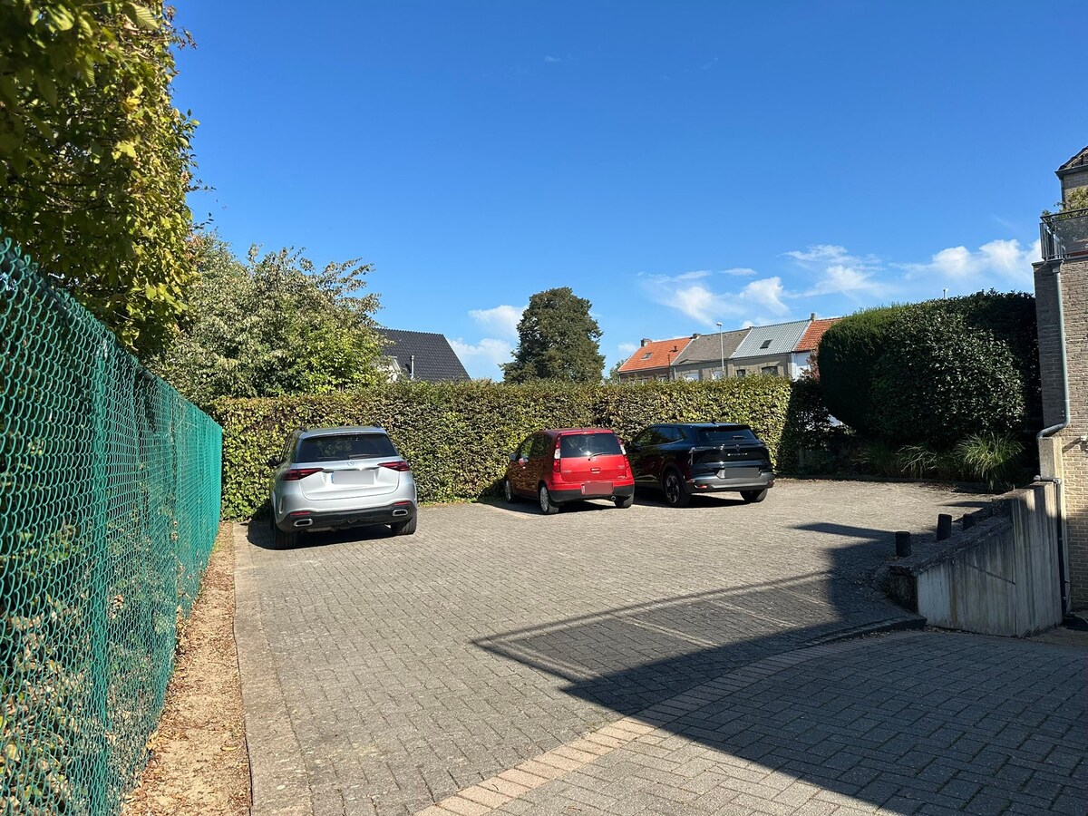 5 Parkeerplaatsen op 600 m van de Markt van Maaseik. 