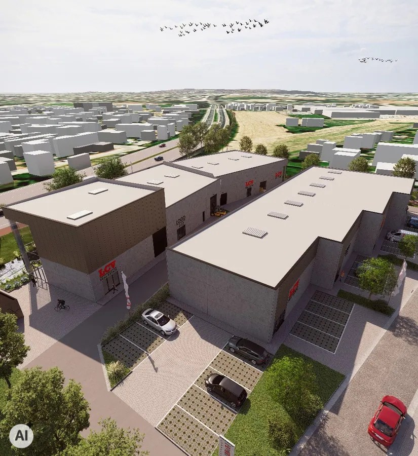 Nieuw bedrijvenpark "Stijn Streuvels" met KMO-units op topligging in Waregem 