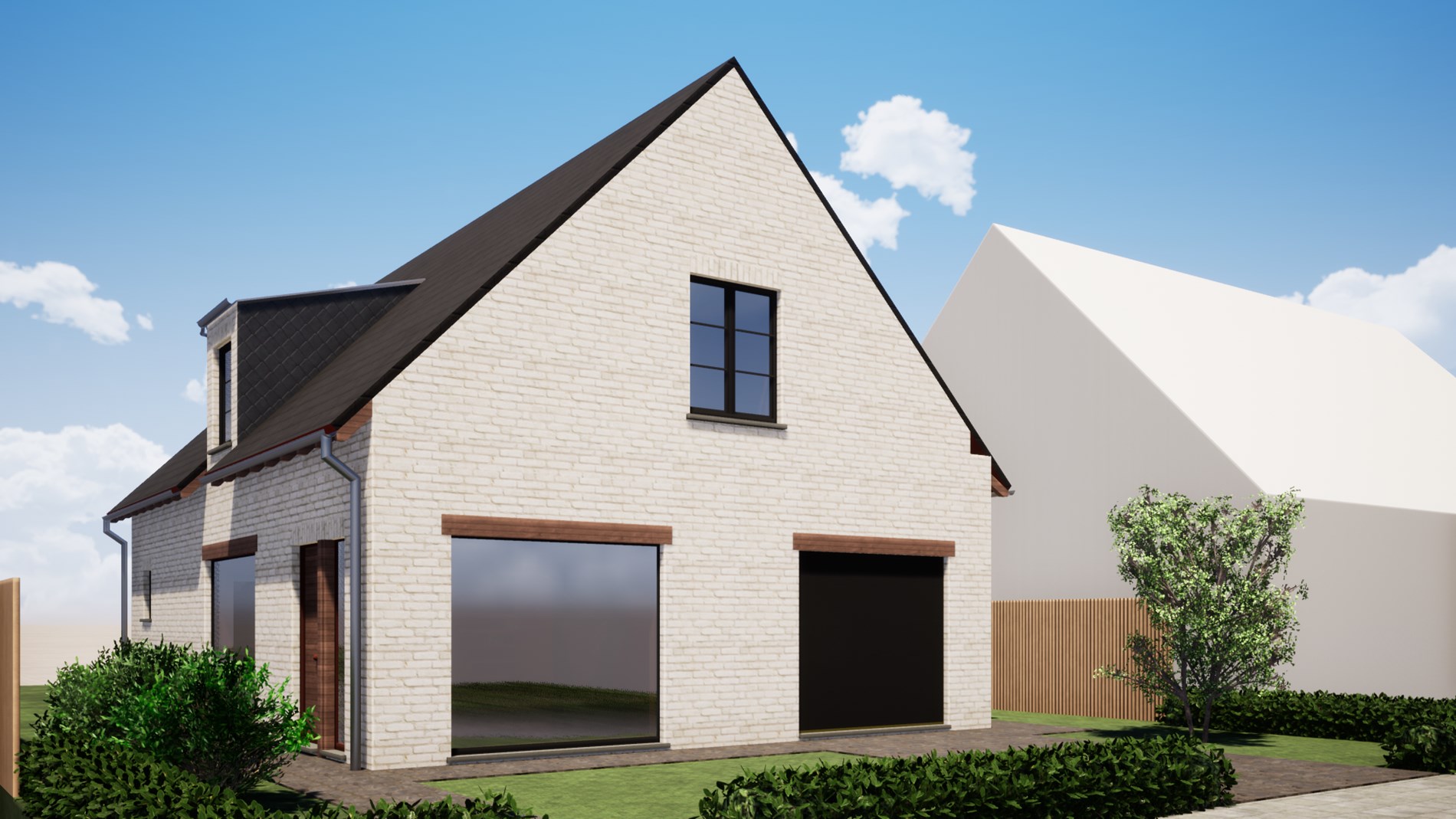 Nieuwbouwvilla met 4 slaapkamers én garage in Lissewege 