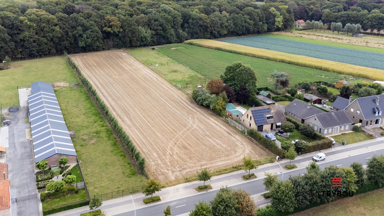 Bouwgrond met natuurstrook te koop in Houthulst – 3518 m² 