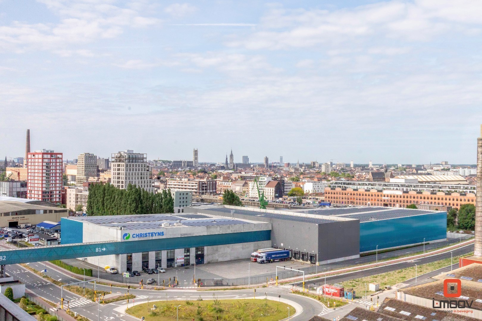 Volledig gerenoveerd appartement met panoramisch uitzicht over Gent 