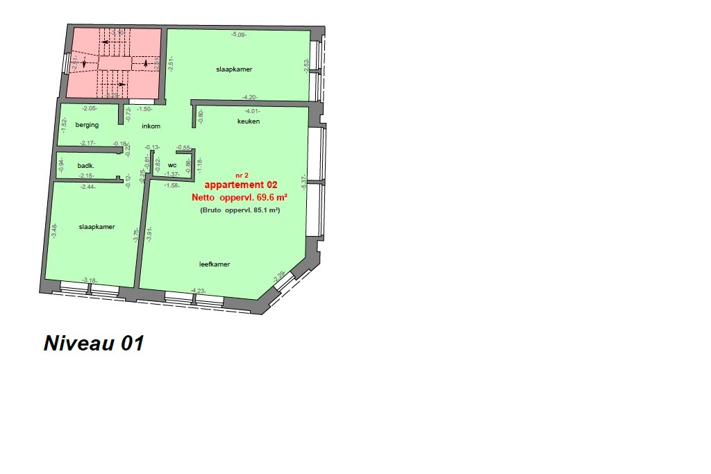Stijlvol gerenoveerd 2 slaapkamerappartement 