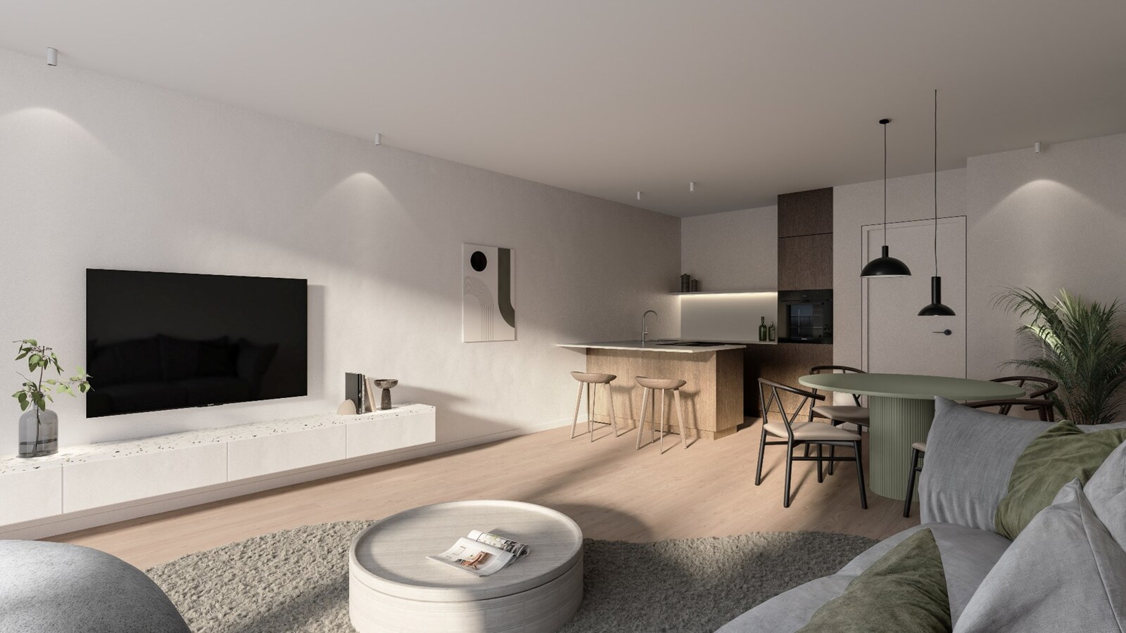 Modern éénslaapkamerappartement in nieuwbouwresidentie “Antoine” – centraal gelegen in Heist 