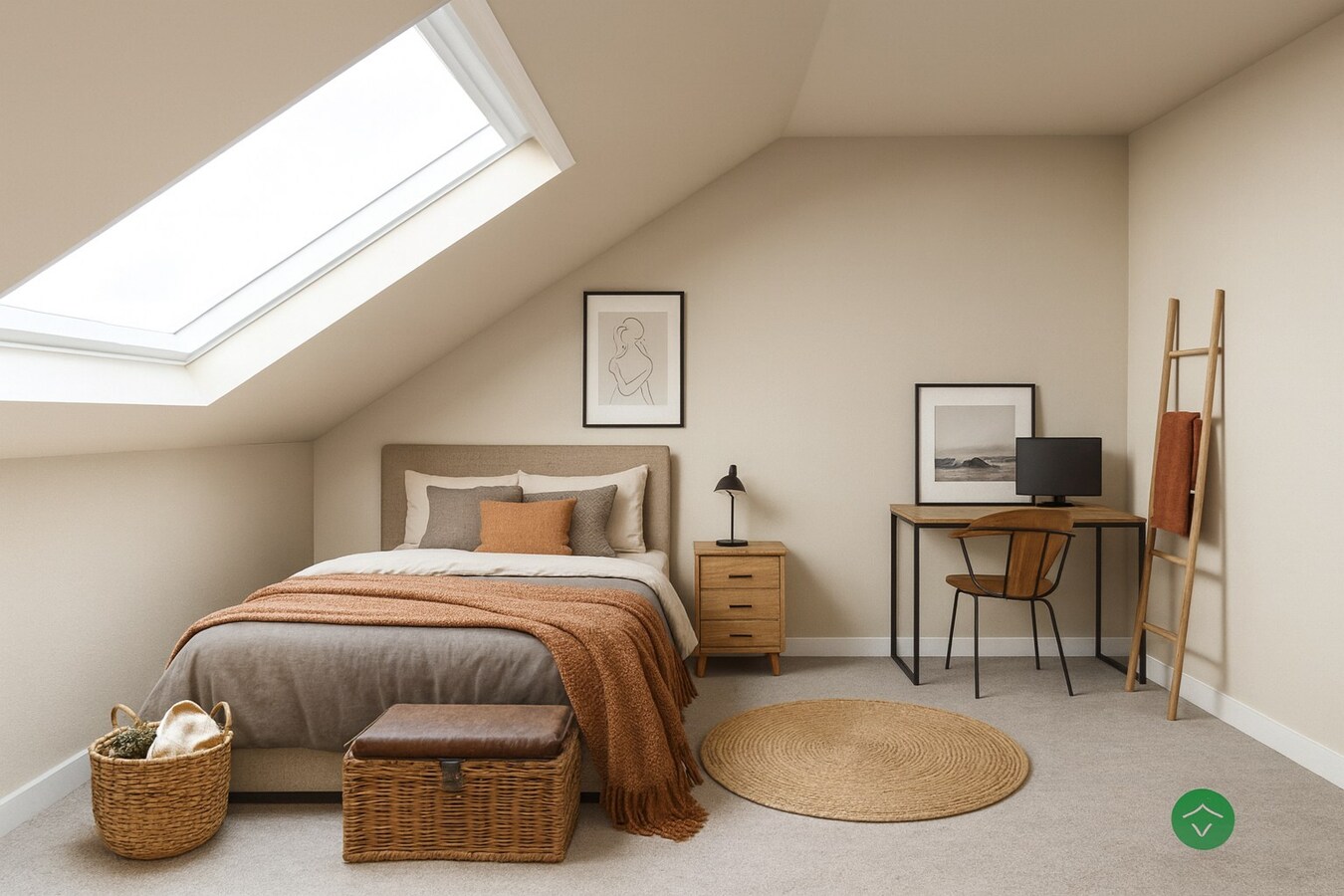 Ruim duplexappartement met terras en garage nabij centrum Roeselare 