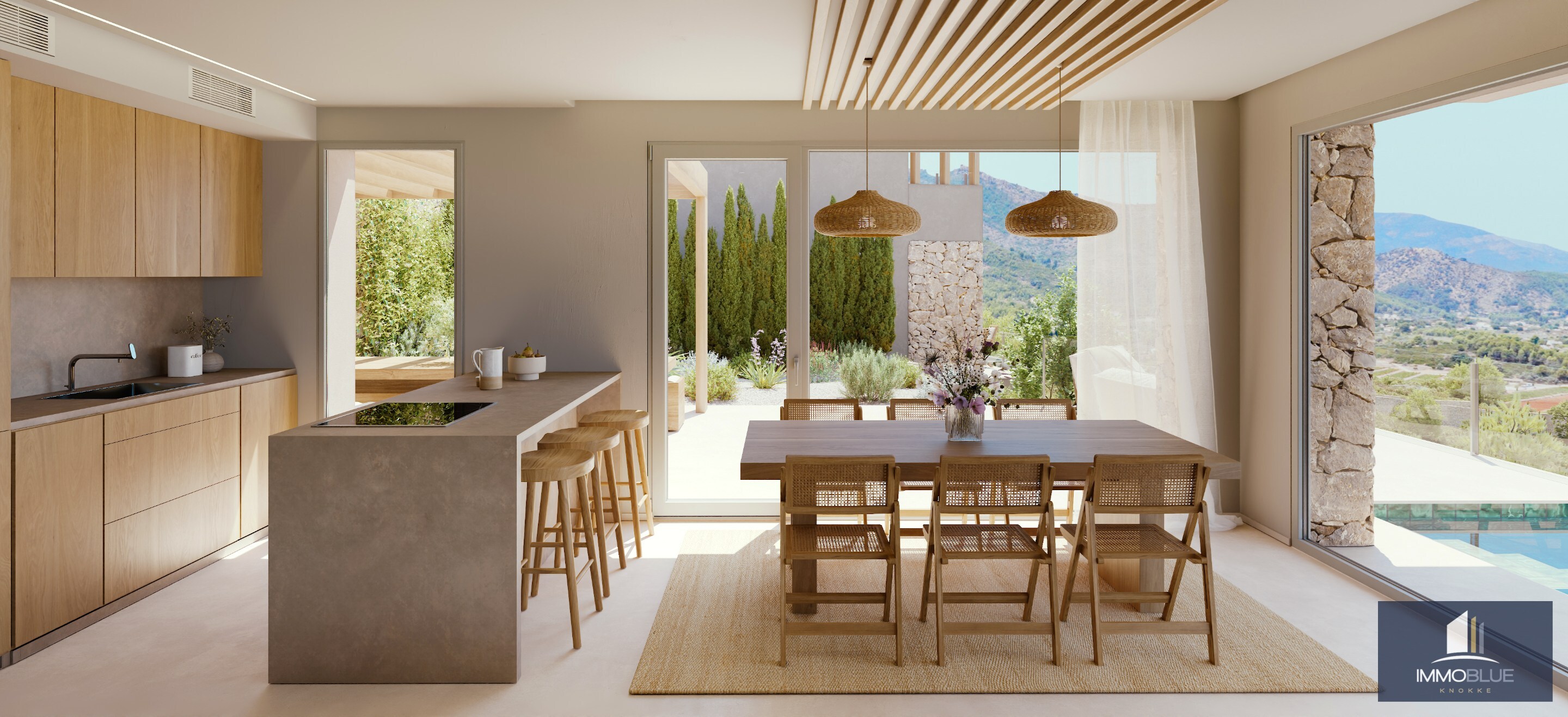 Villa paisible entre montagnes et vignobles. 